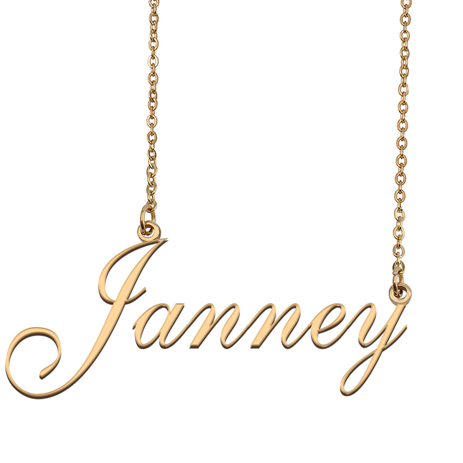 Personalized My Name Necklace Dainty personal Initial Necklace Janney