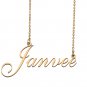 Personalized My Name Necklace Dainty personal Initial Necklace Janvee