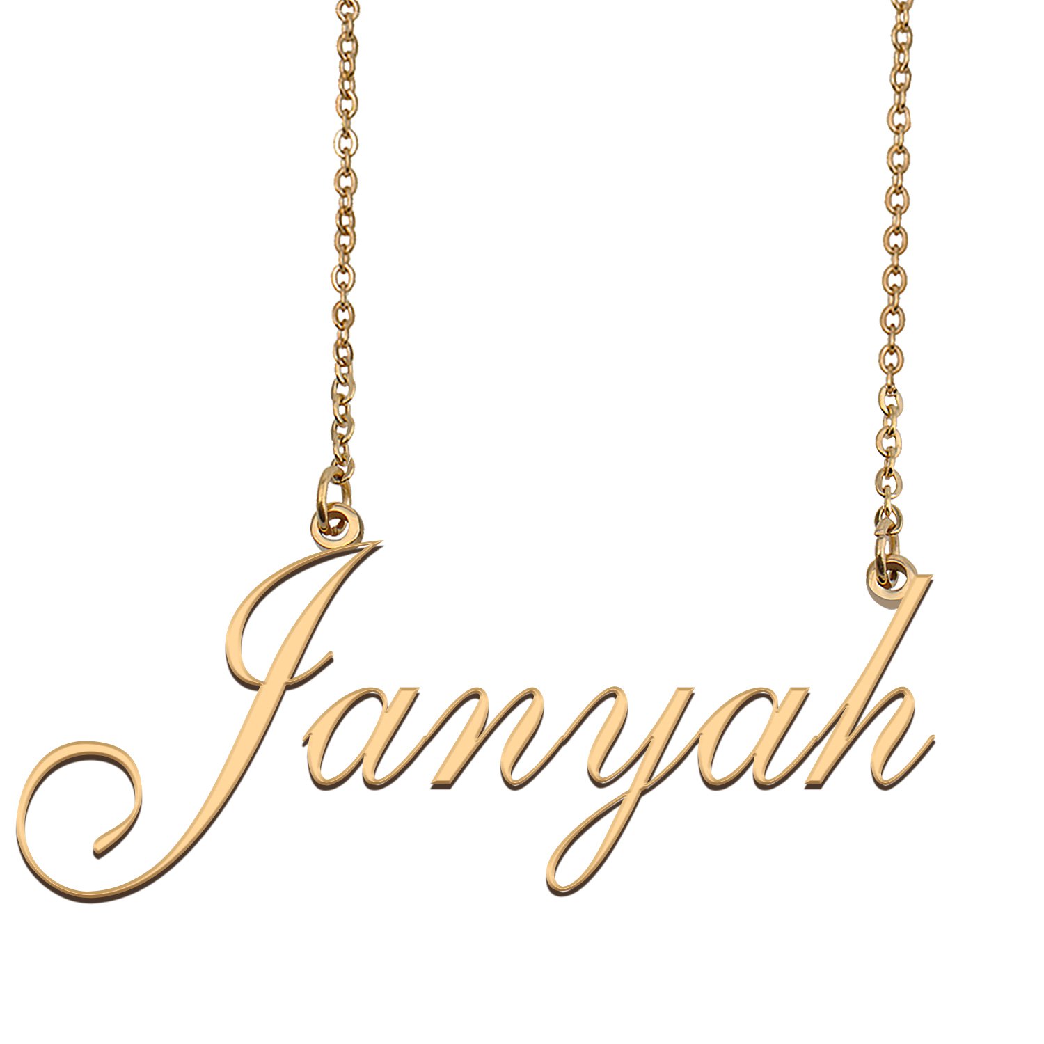 Personalized My Name Necklace Dainty personal Initial Necklace Janyah