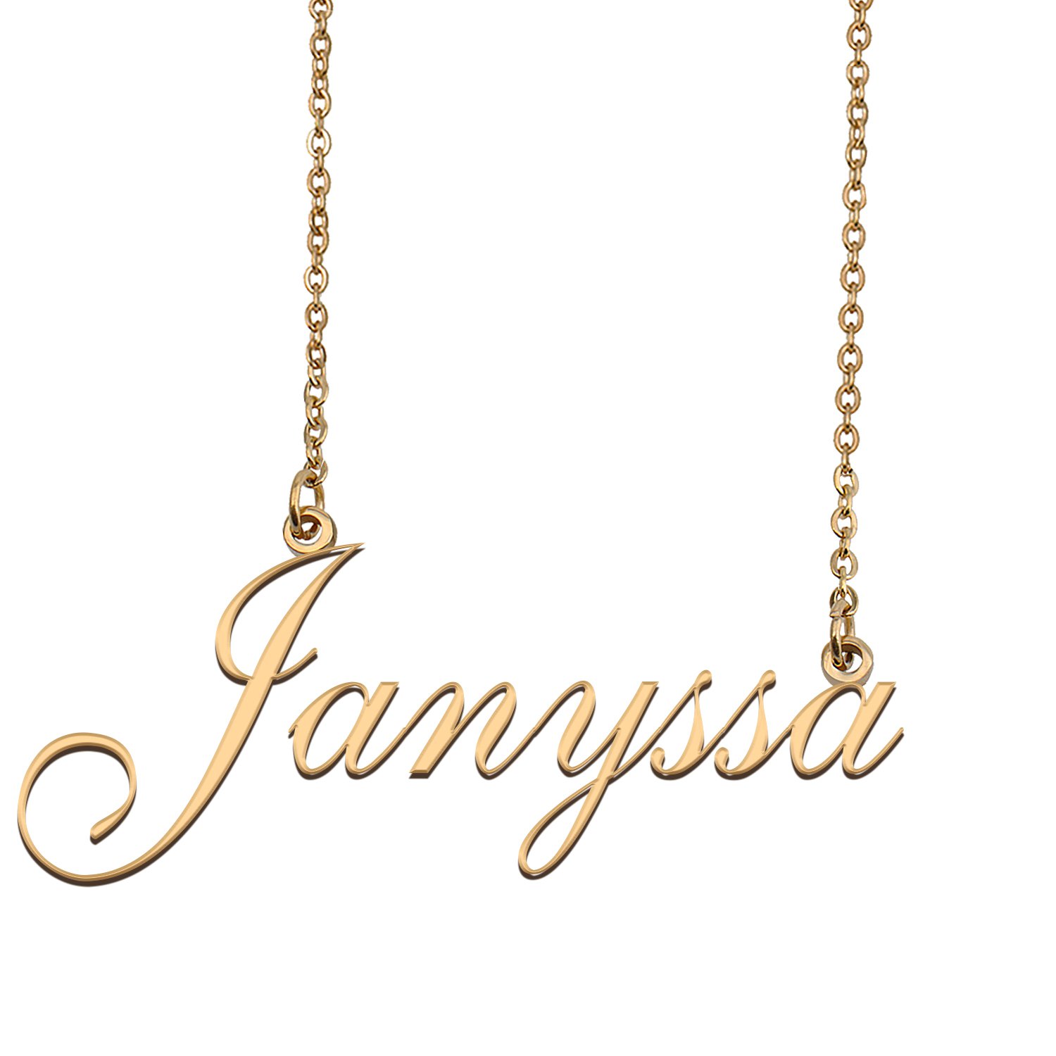 Personalized My Name Necklace Dainty personal Initial Necklace Janyssa