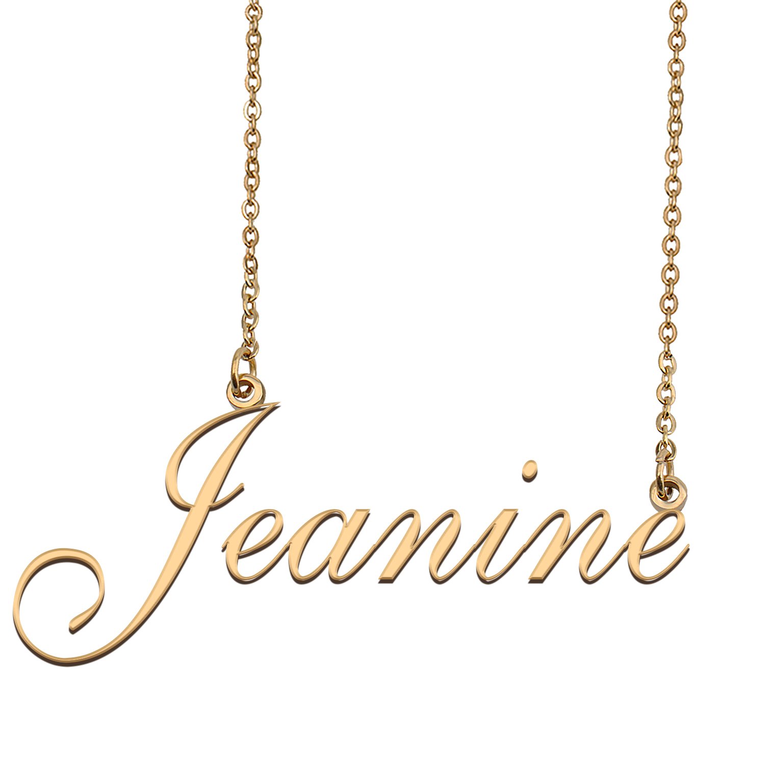 Customized Custom Script Name Necklace for Women Jeanine