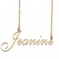 Customized Custom Script Name Necklace for Women Jeanine