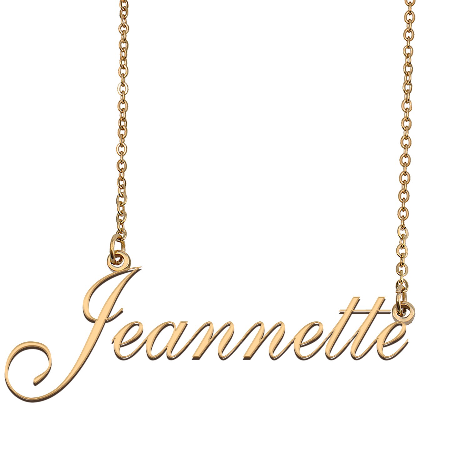 Customized Custom Script Name Necklace for Women Jeannette
