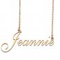 Customized Custom Script Name Necklace for Women Jeannie