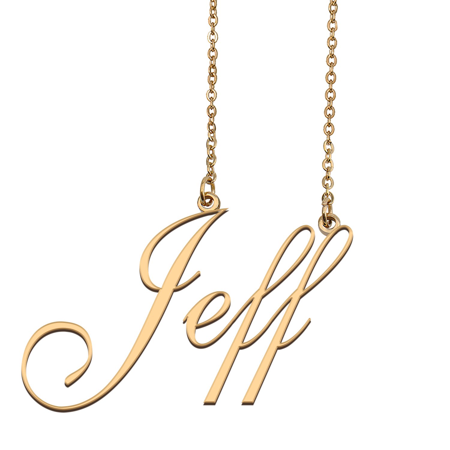 Customized Custom Script Name Necklace for Women Jeff