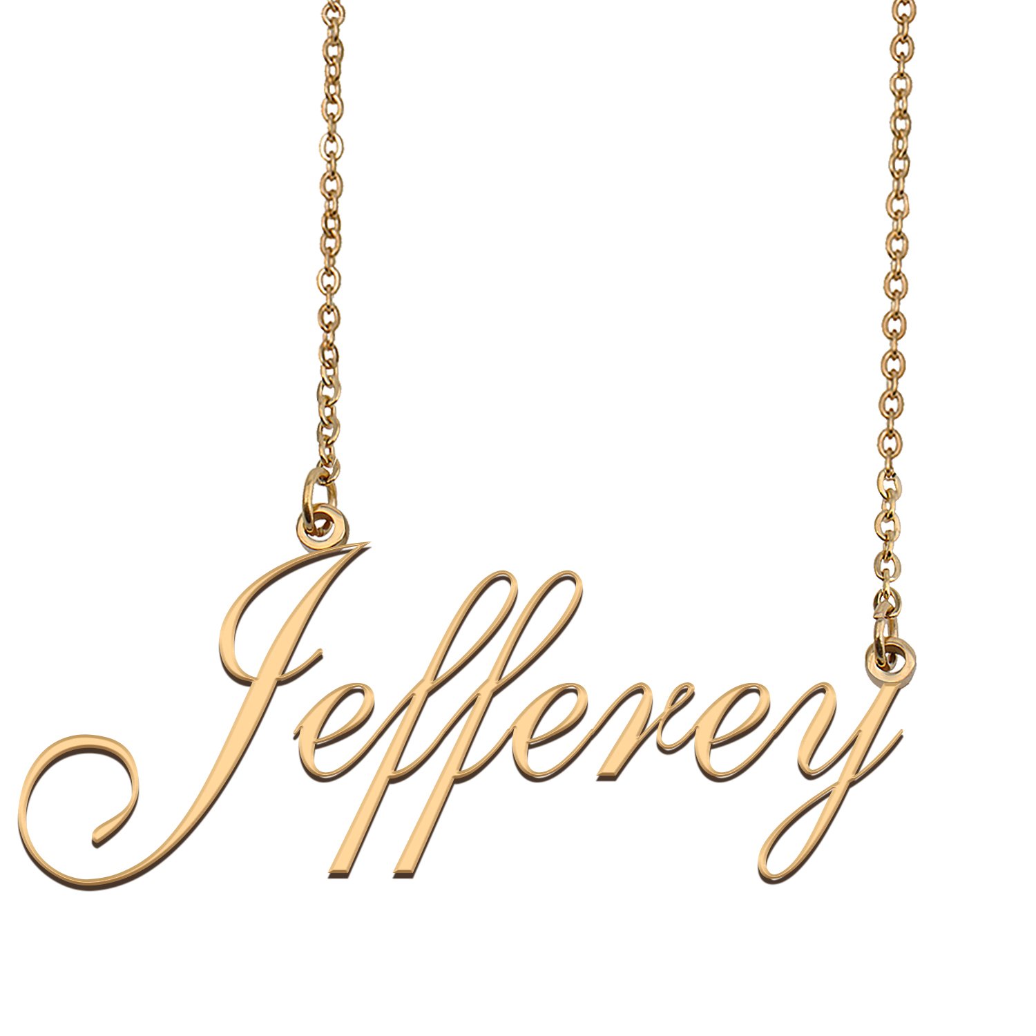 Customized Custom Script Name Necklace for Women Jefferey