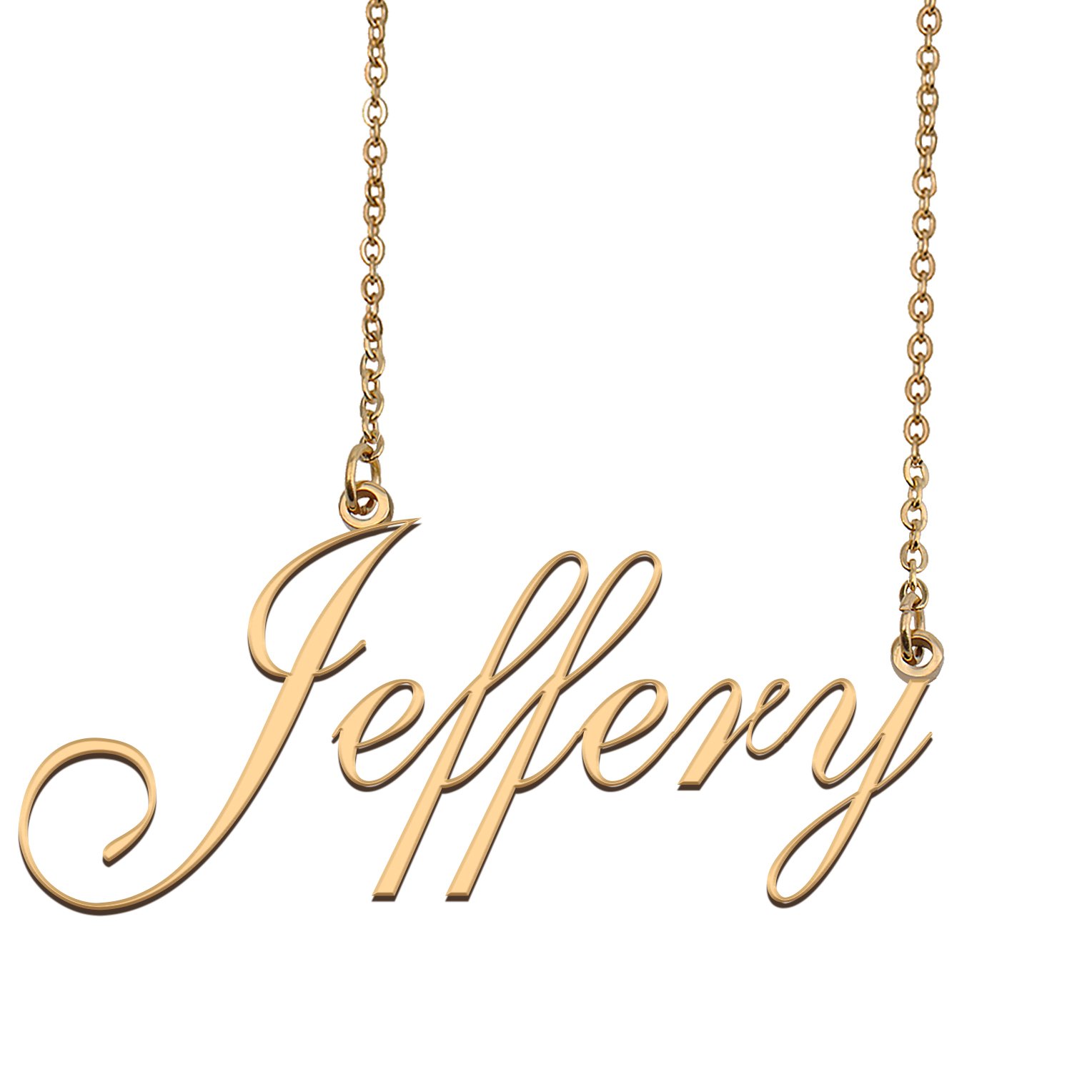 Customized Custom Script Name Necklace for Women Jeffery