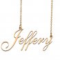Customized Custom Script Name Necklace for Women Jeffery