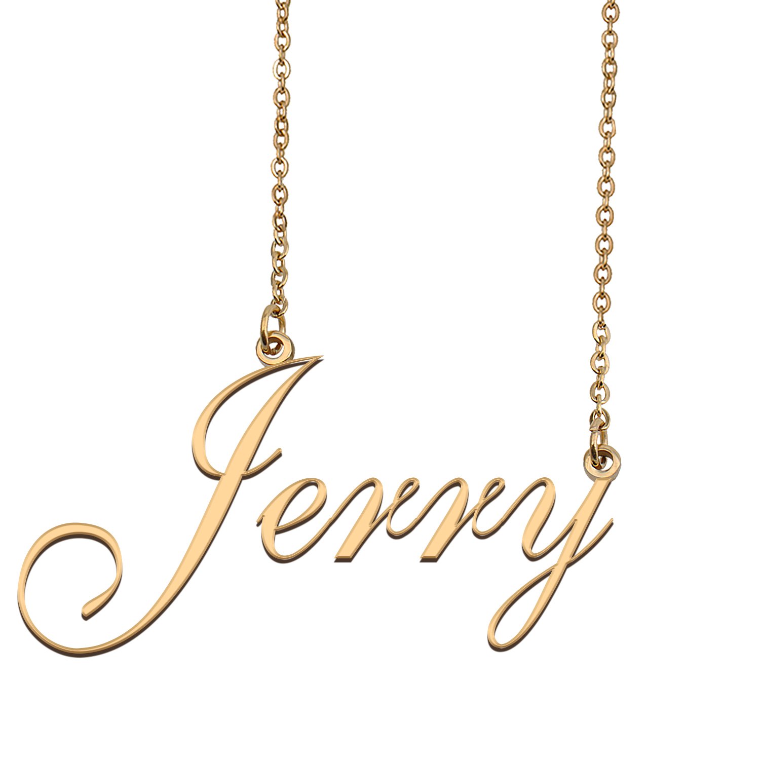Customized Custom Script Name Necklace for Women Jerry