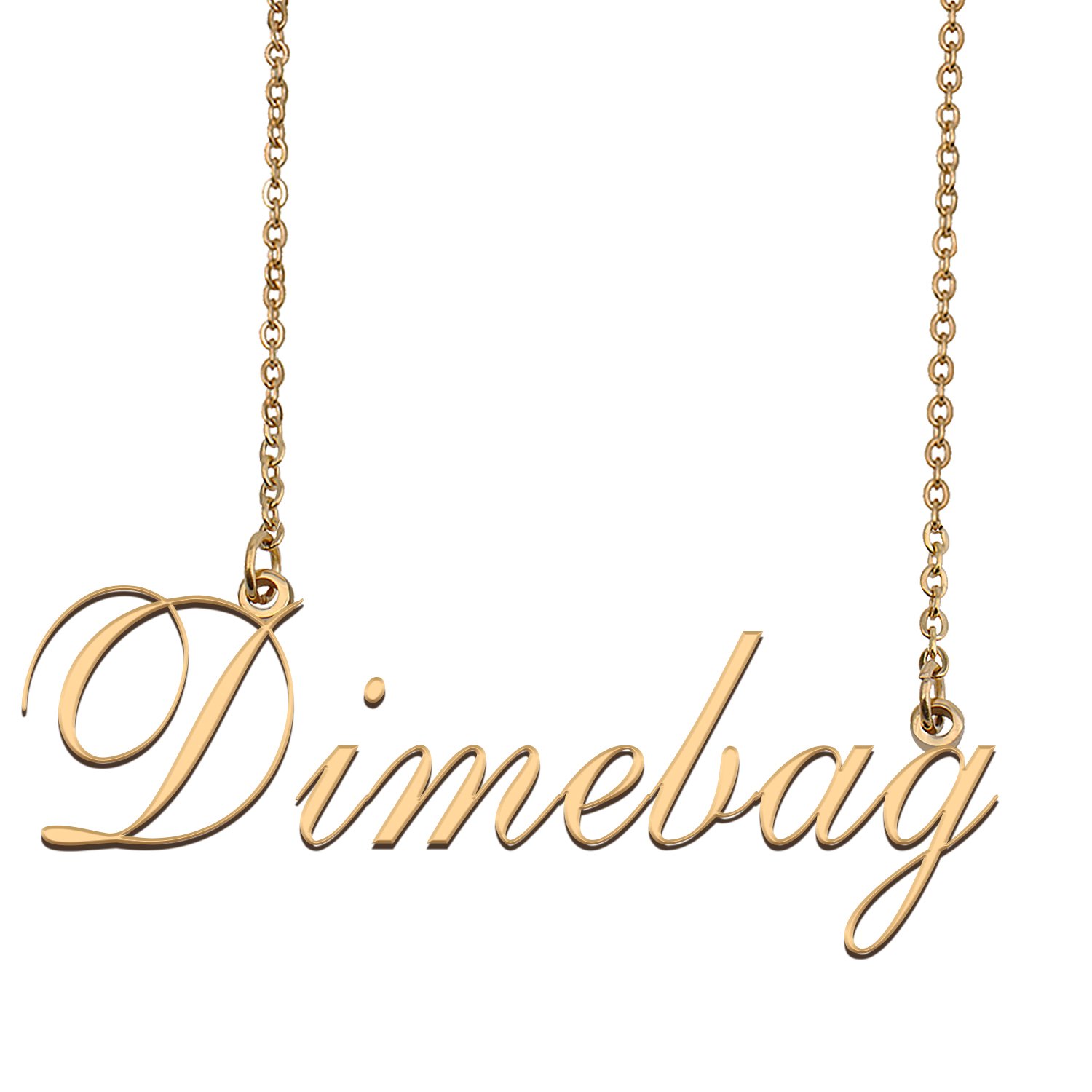 Customized Name Necklace 18K Gold Plated Jewelry Gift for Girlfriend for Her Justas
