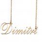 Customized Name Necklace 18K Gold Plated Jewelry Gift for Girlfriend for Her Justin