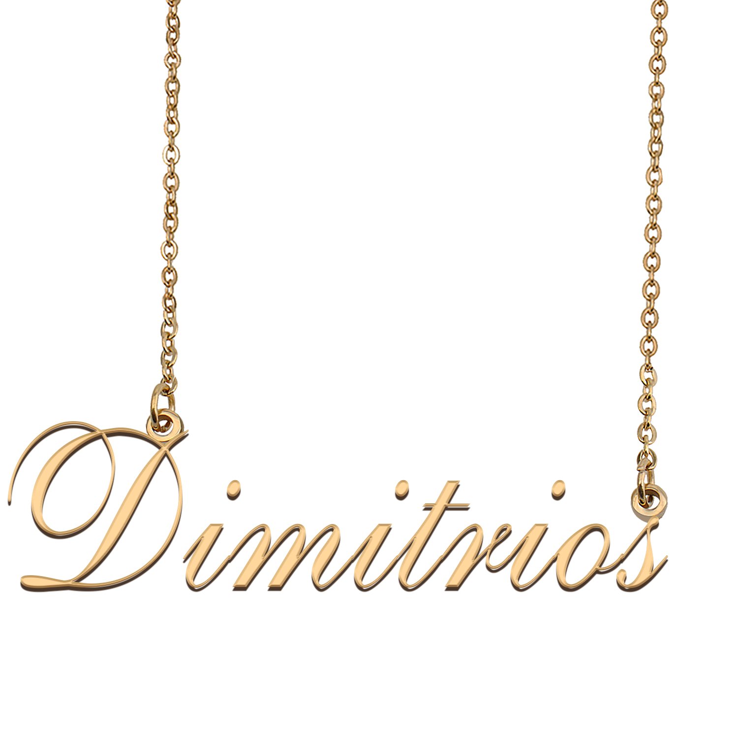 Customized Name Necklace 18K Gold Plated Jewelry Gift for Girlfriend for Her Justine