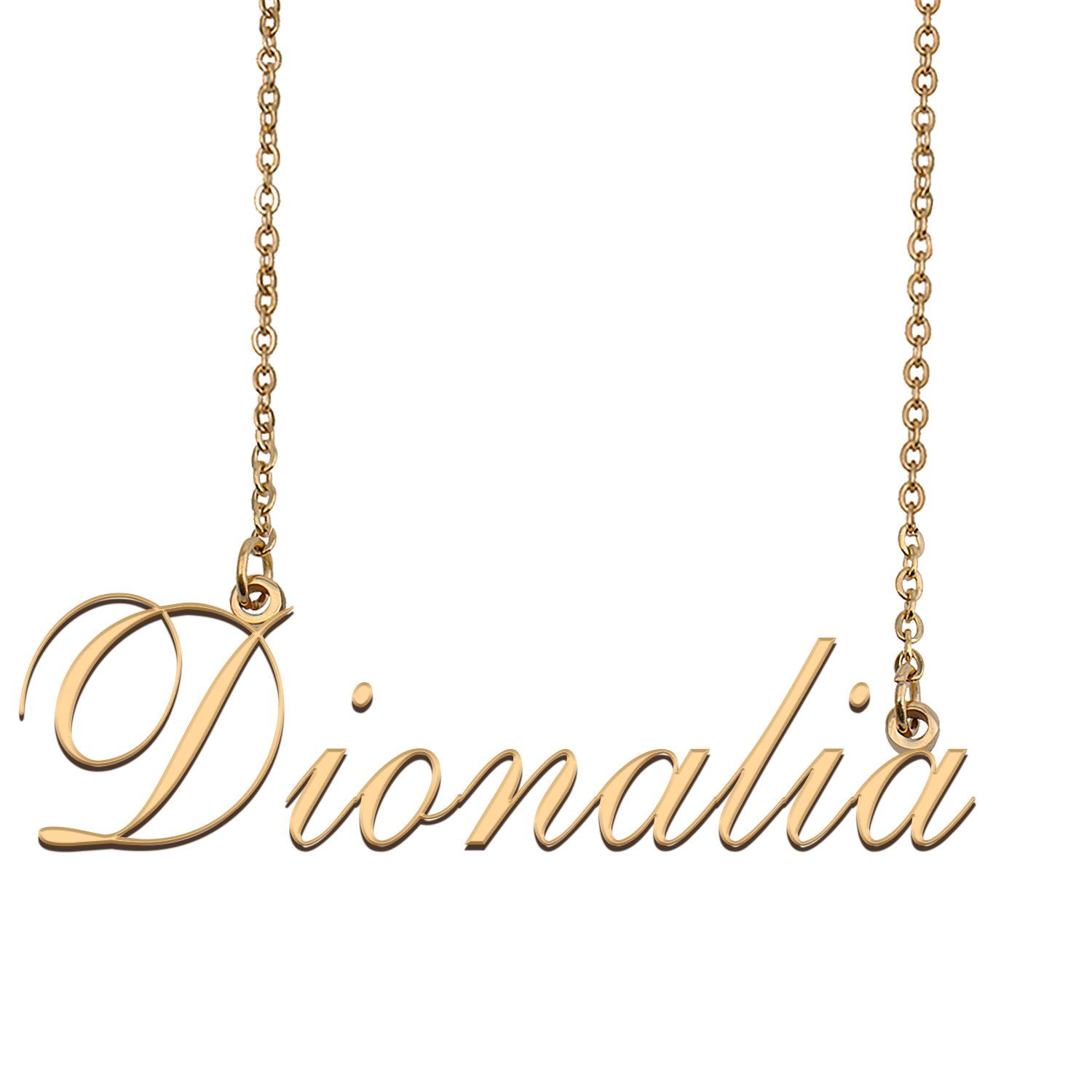 Customized Name Necklace 18K Gold Plated Jewelry Gift for Girlfriend for Her Jzh