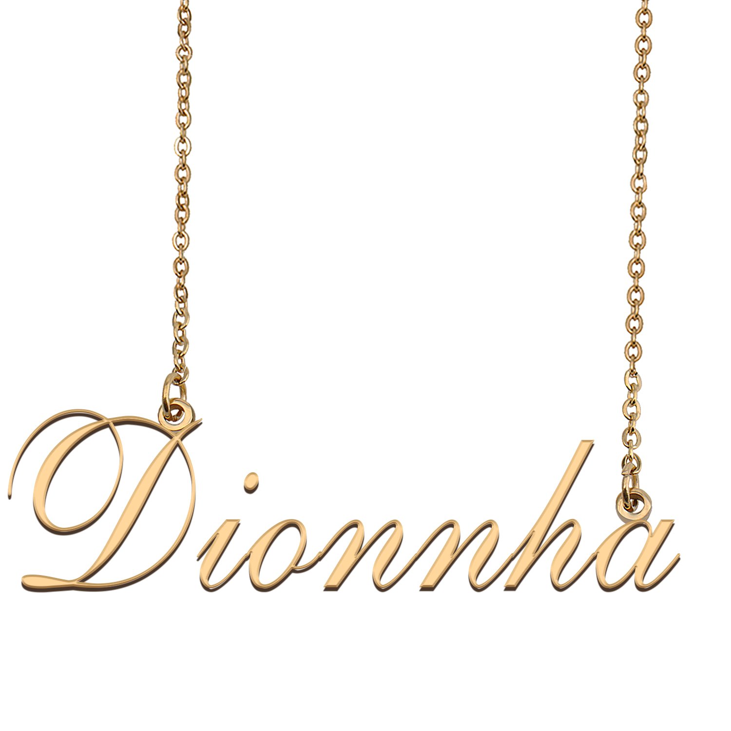 Customized Name Necklace 18K Gold Plated Jewelry Gift for Girlfriend for Her Kabie