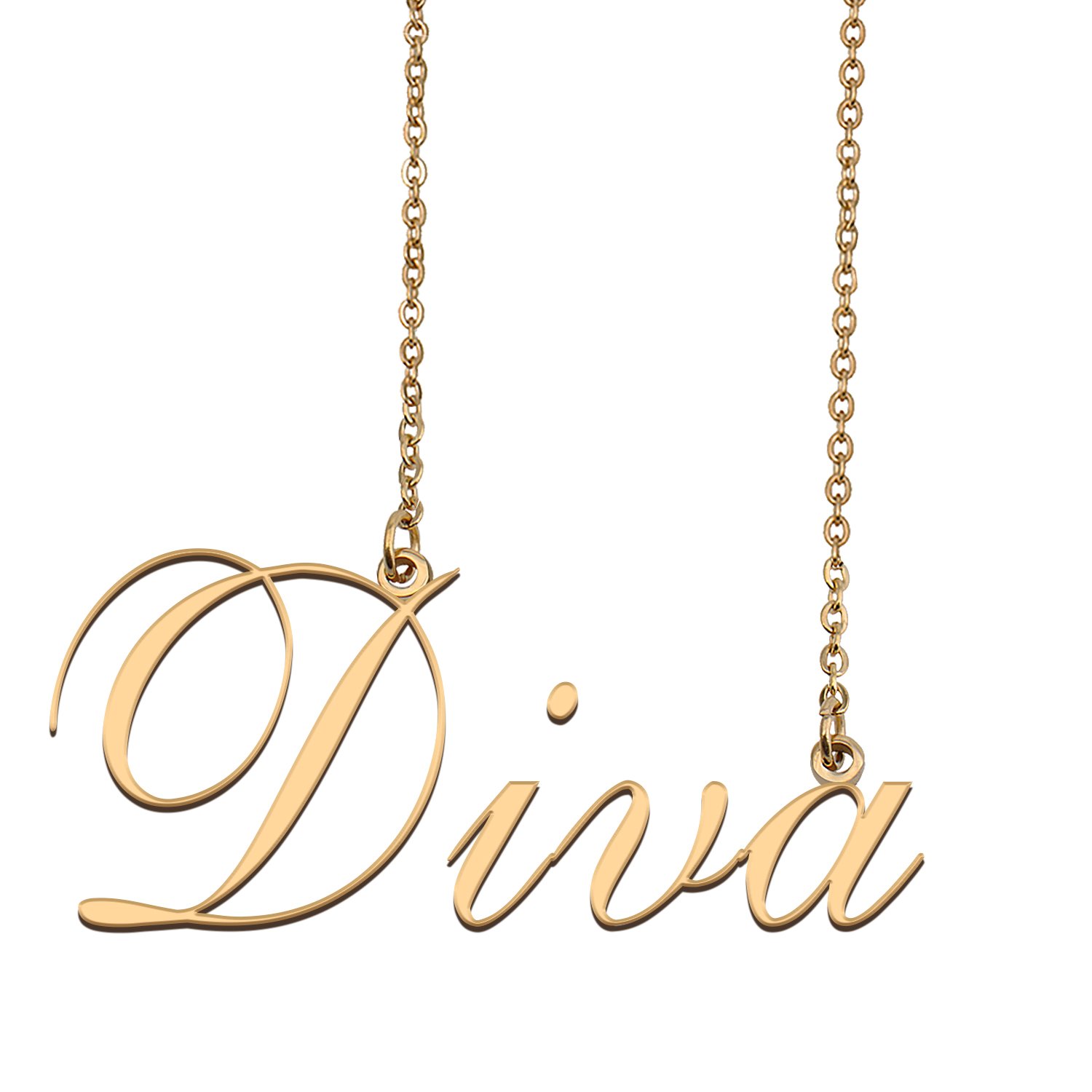 Customized Name Necklace 18K Gold Plated Jewelry Gift for Girlfriend for Her Kaden