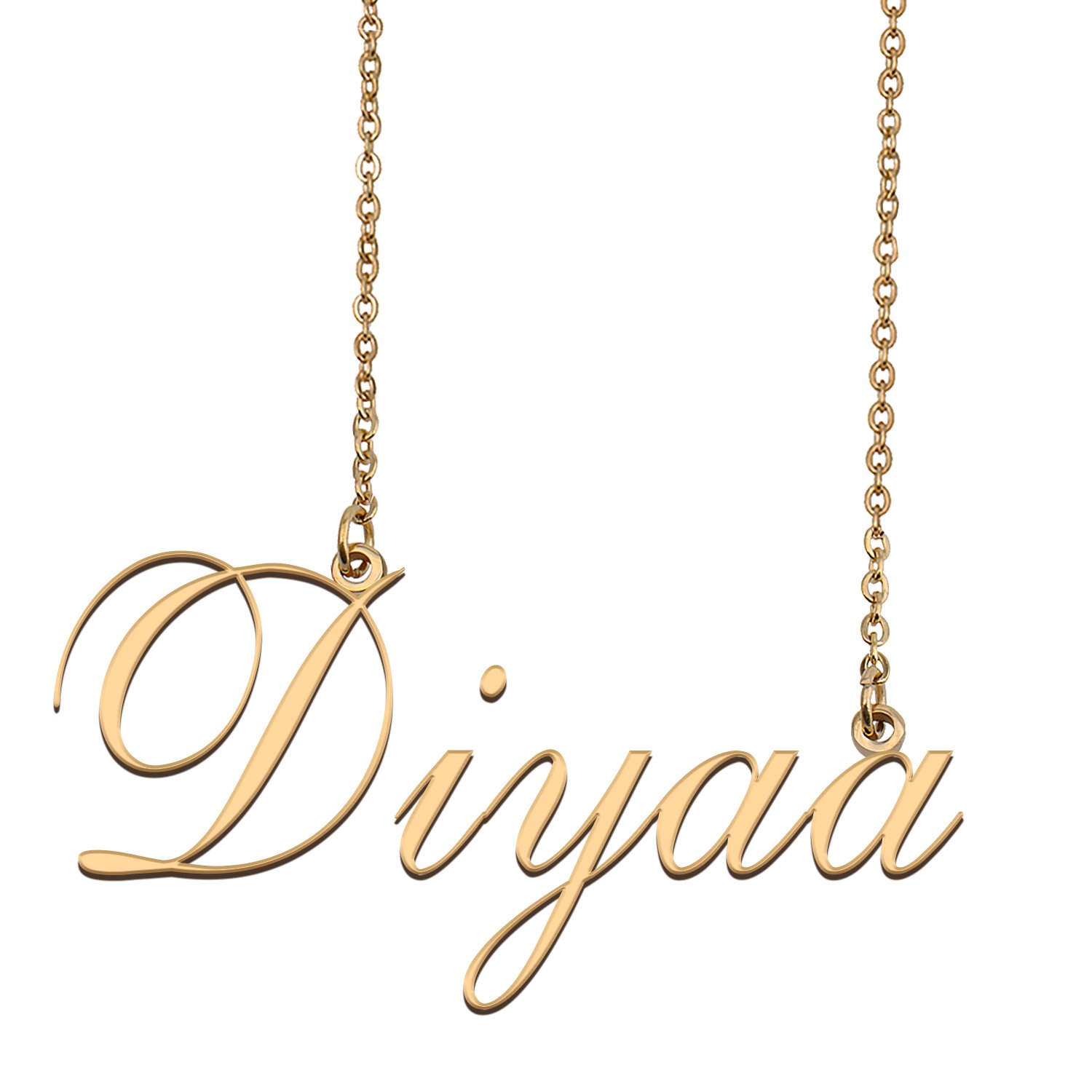 Customized Name Necklace 18K Gold Plated Jewelry Gift for Girlfriend for Her Kadum