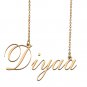 Customized Name Necklace 18K Gold Plated Jewelry Gift for Girlfriend for Her Kadum