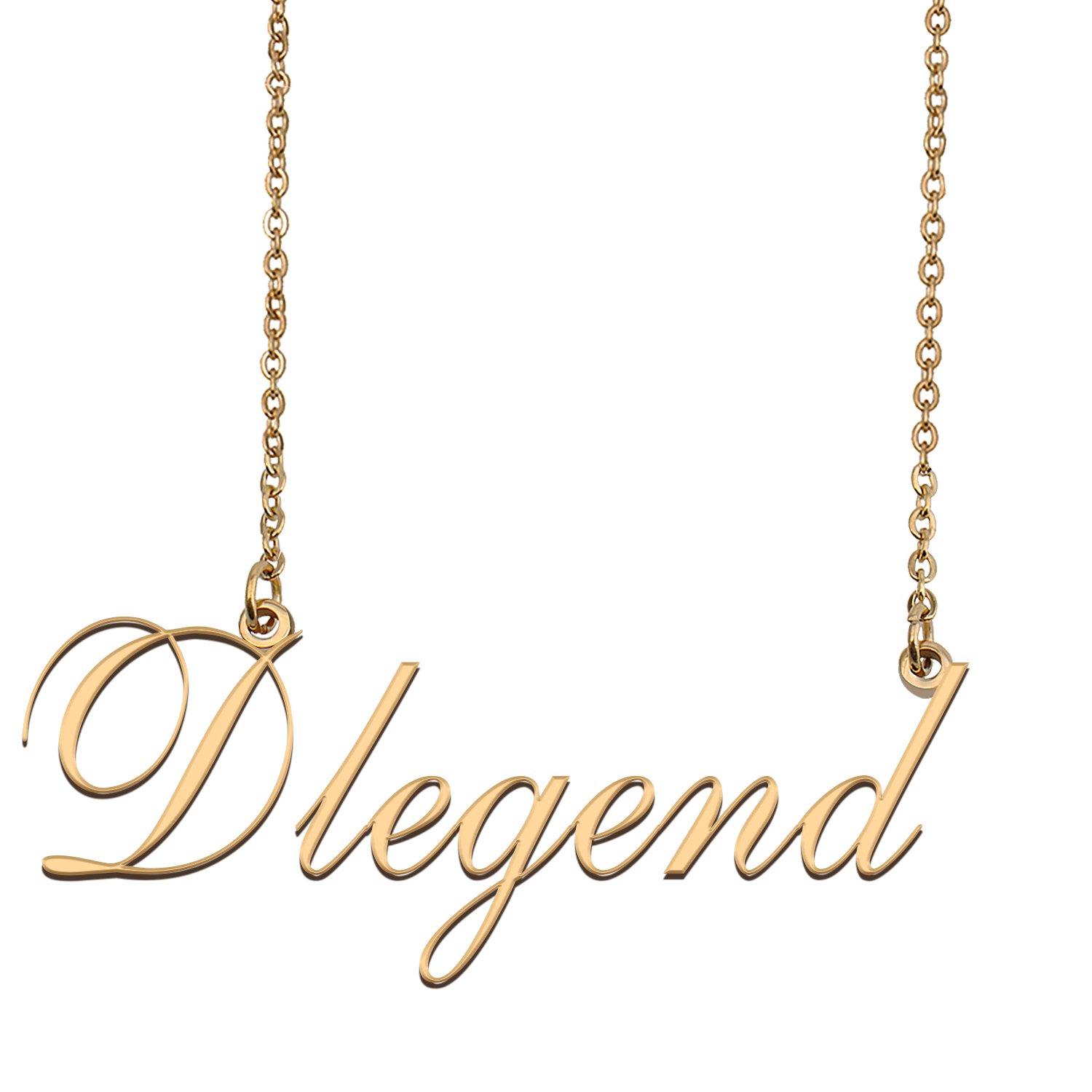 Customized Name Necklace 18K Gold Plated Jewelry Gift for Girlfriend for Her Kafi