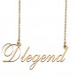 Customized Name Necklace 18K Gold Plated Jewelry Gift for Girlfriend for Her Kafi
