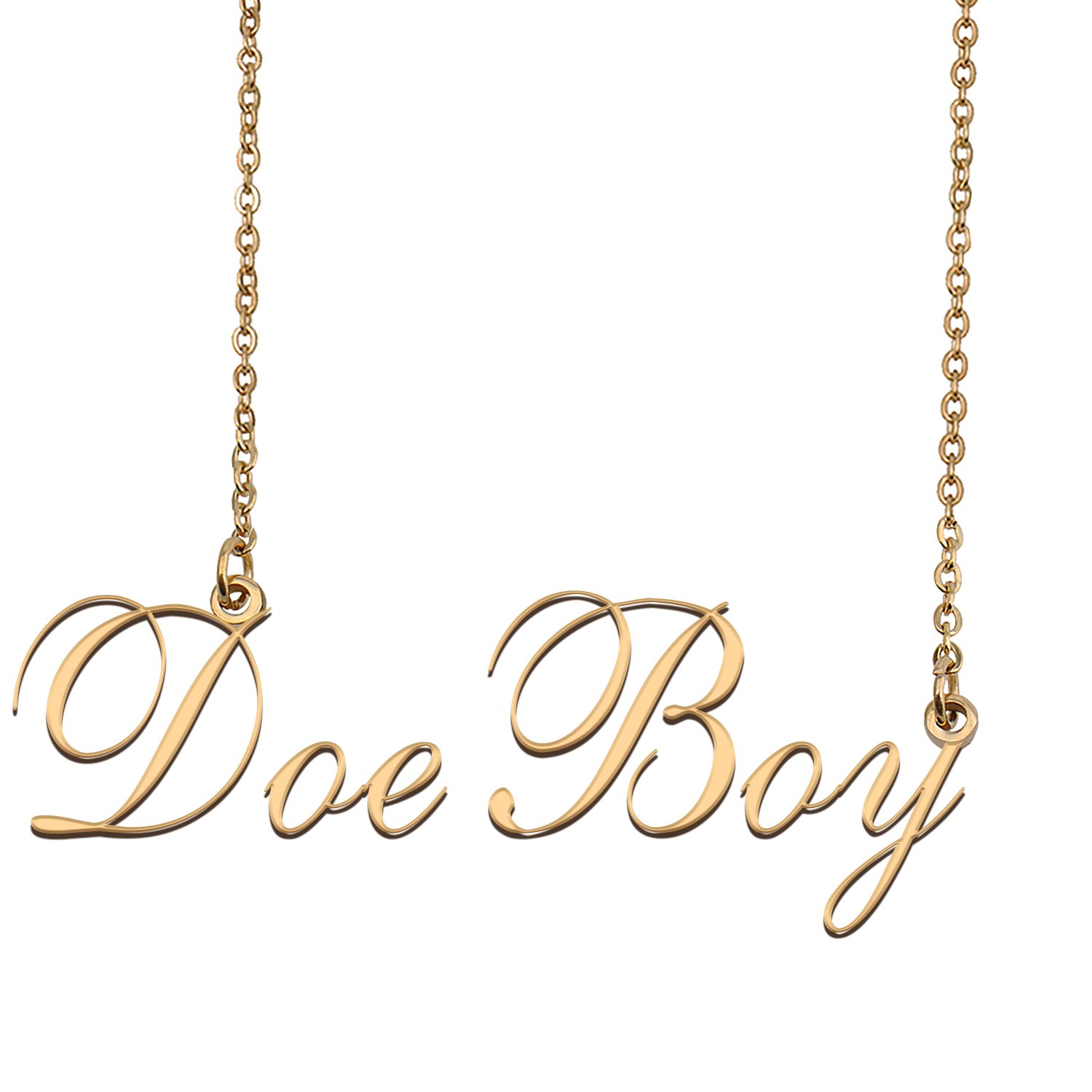 Customized Name Necklace 18K Gold Plated Jewelry Gift for Girlfriend for Her Kaiden