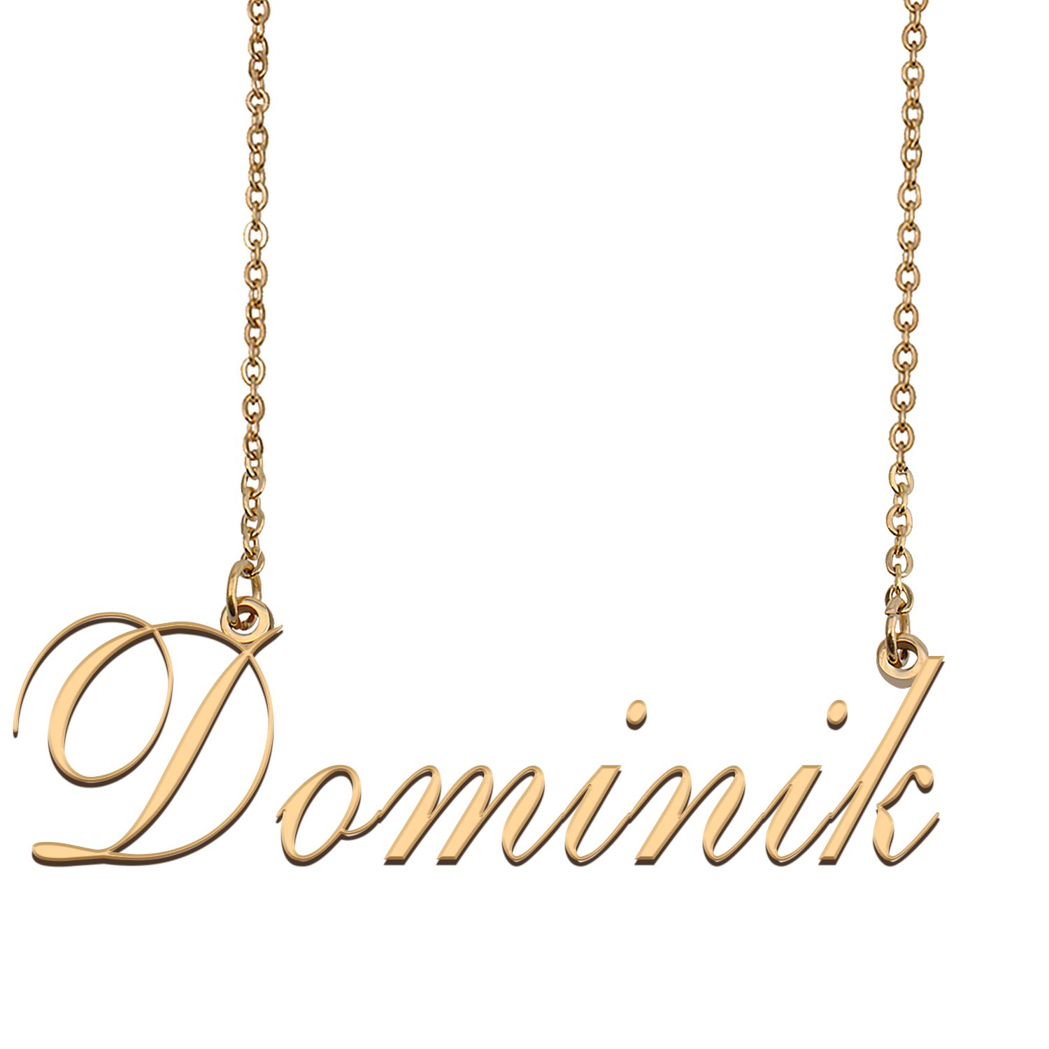 Customized Name Necklace 18K Gold Plated Jewelry Gift for Girlfriend for Her Kaisen