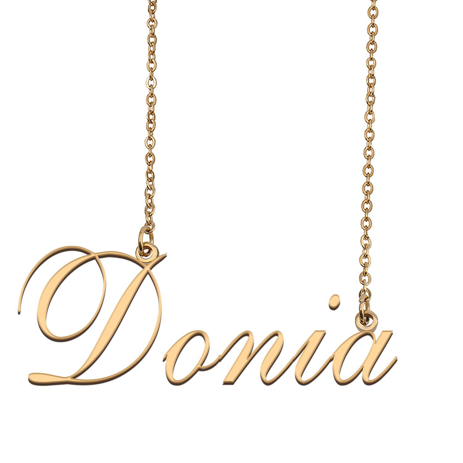 Customized Name Necklace 18K Gold Plated Jewelry Gift for Girlfriend for Her Kaizer