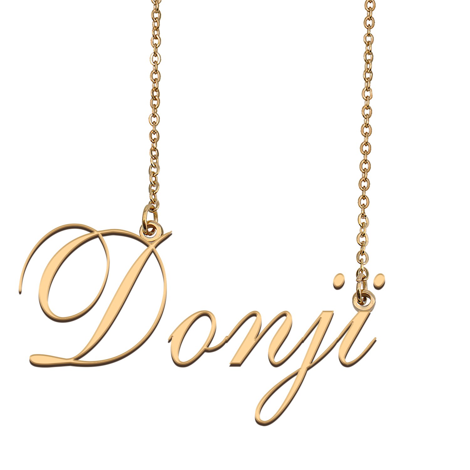 Customized Name Necklace 18K Gold Plated Jewelry Gift for Girlfriend for Her Kajaysia