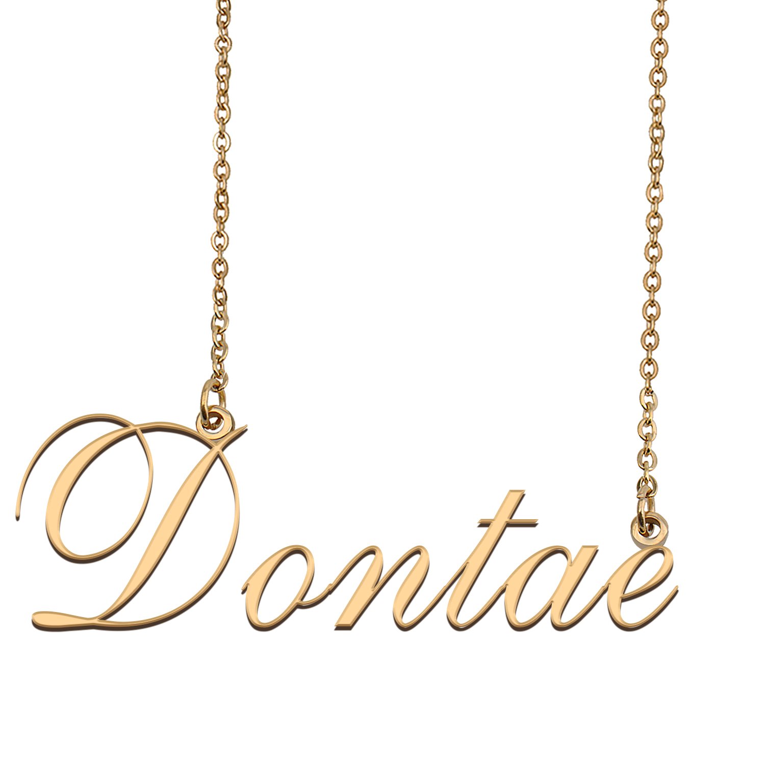 Customized Name Necklace 18K Gold Plated Jewelry Gift for Girlfriend for Her Kaleb