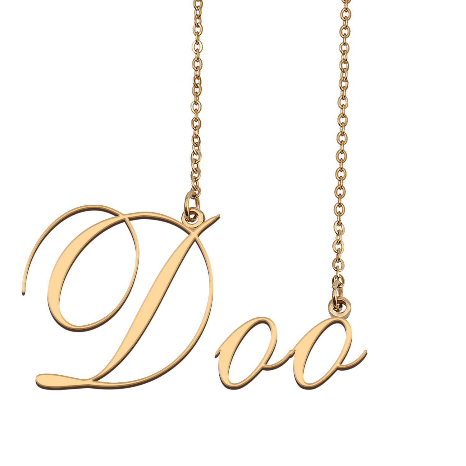 Customized Name Necklace 18K Gold Plated Jewelry Gift for Girlfriend for Her Kalel