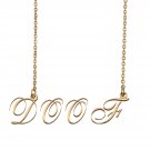 Customized Name Necklace 18K Gold Plated Jewelry Gift for Girlfriend for Her Kales Customized Name Necklace 18K Gold Plated Jewelry Gift for Girlfriend for Her Kales