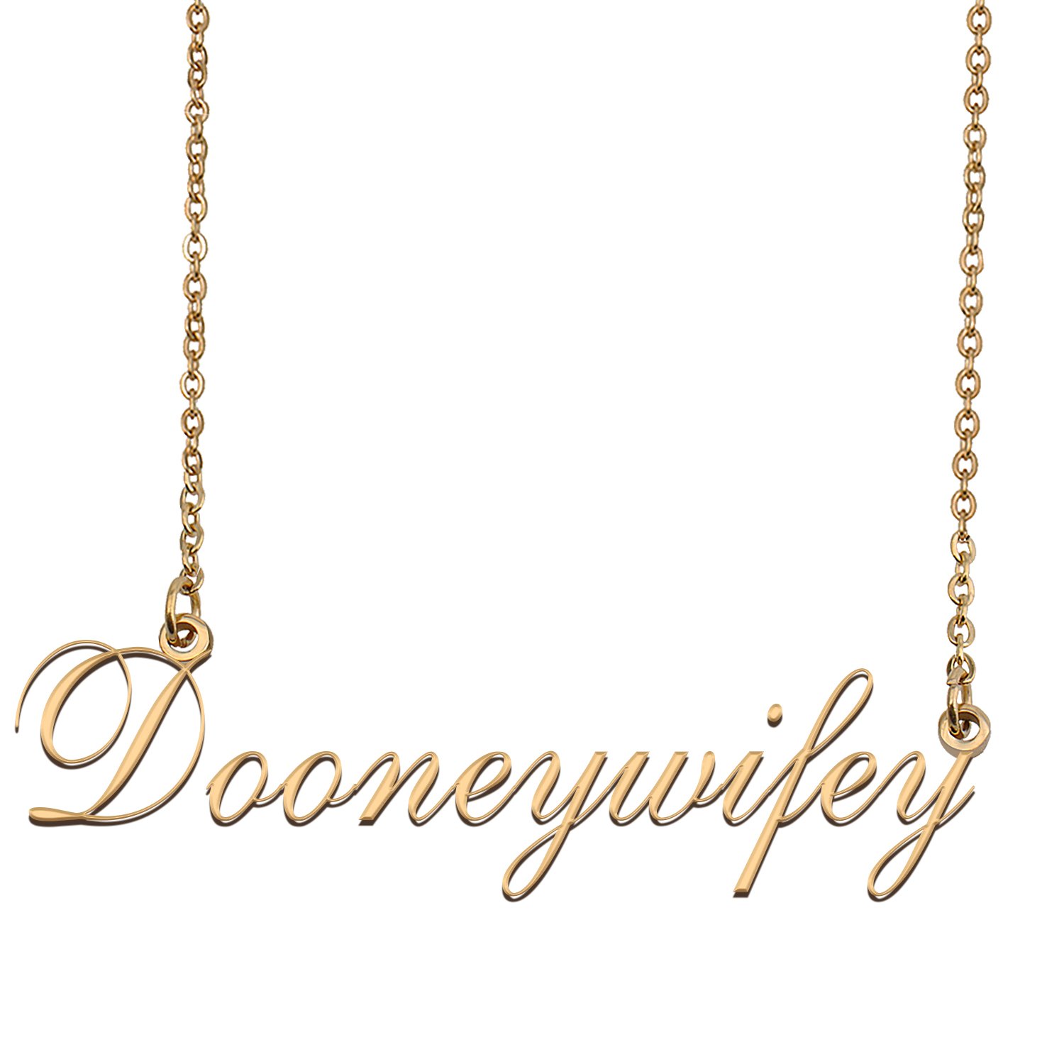 Customized Name Necklace 18K Gold Plated Jewelry Gift for Girlfriend for Her Kalha