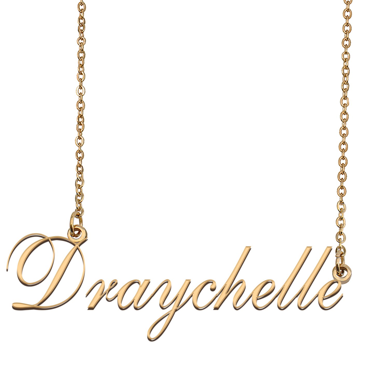 Customized Name Necklace 18K Gold Plated Jewelry Gift for Girlfriend for Her Kam