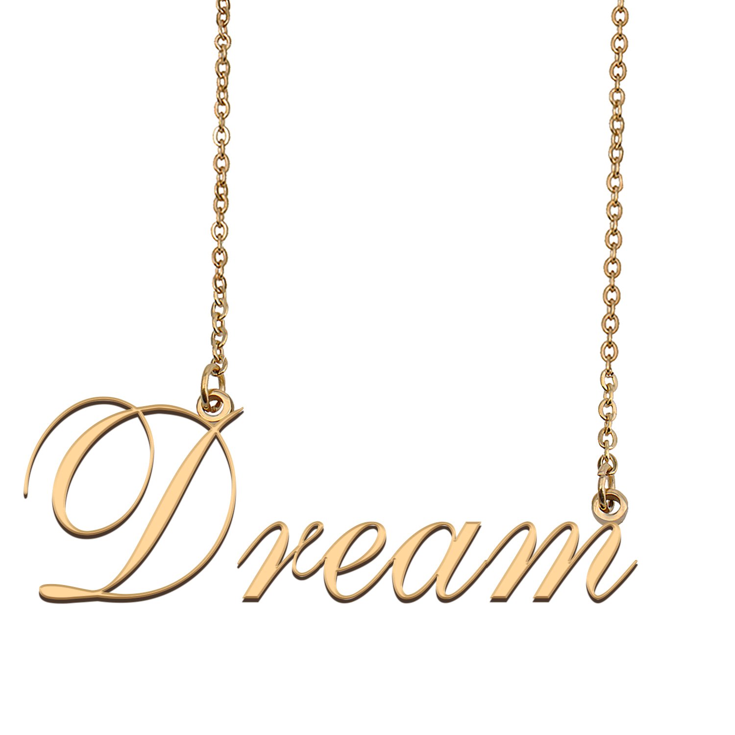 Customized Name Necklace 18K Gold Plated Jewelry Gift for Girlfriend for Her Kamaya
