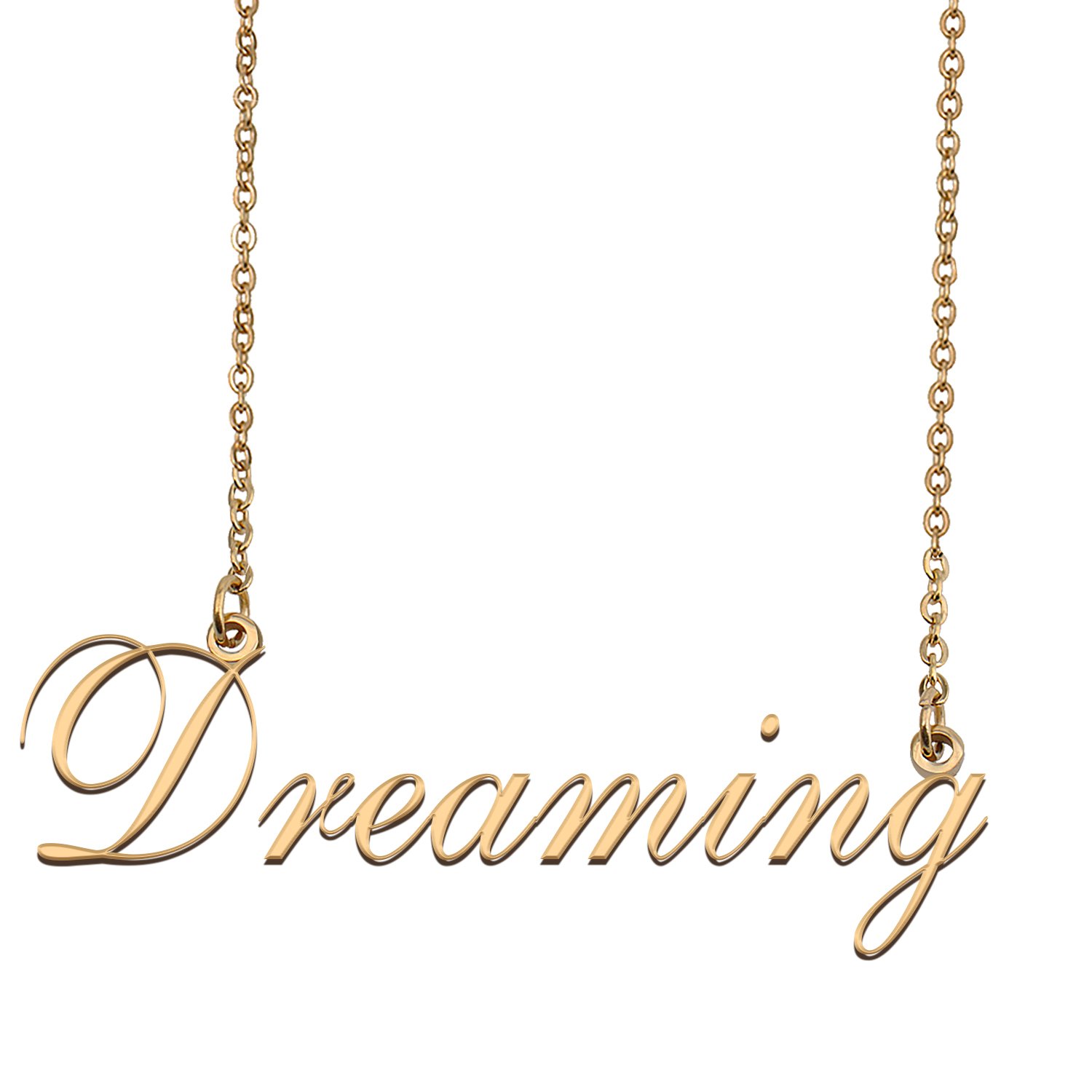 Customized Name Necklace 18K Gold Plated Jewelry Gift for Girlfriend for Her Kamden