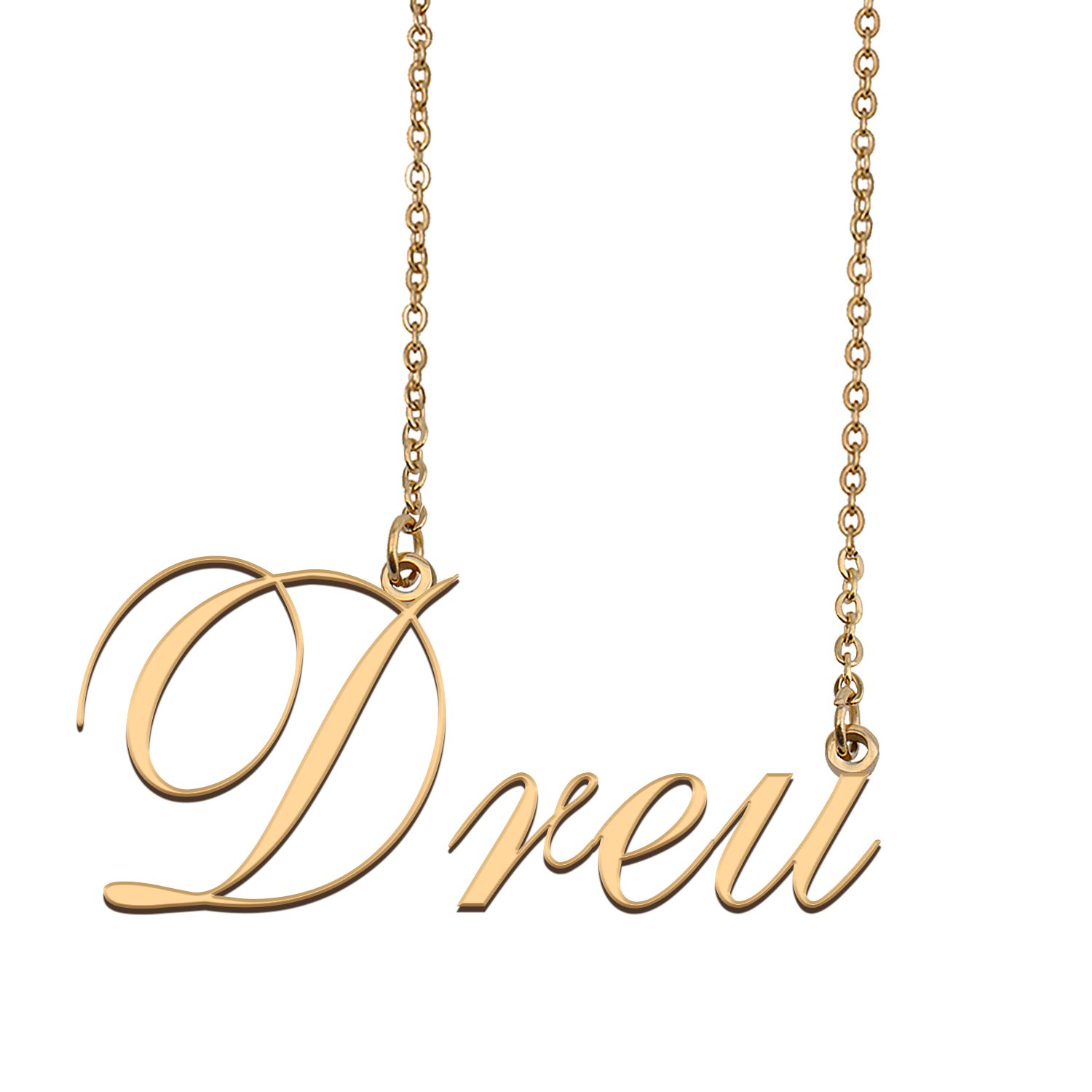 Customized Name Necklace 18K Gold Plated Jewelry Gift for Girlfriend for Her Kami