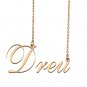 Customized Name Necklace 18K Gold Plated Jewelry Gift for Girlfriend for Her Kami