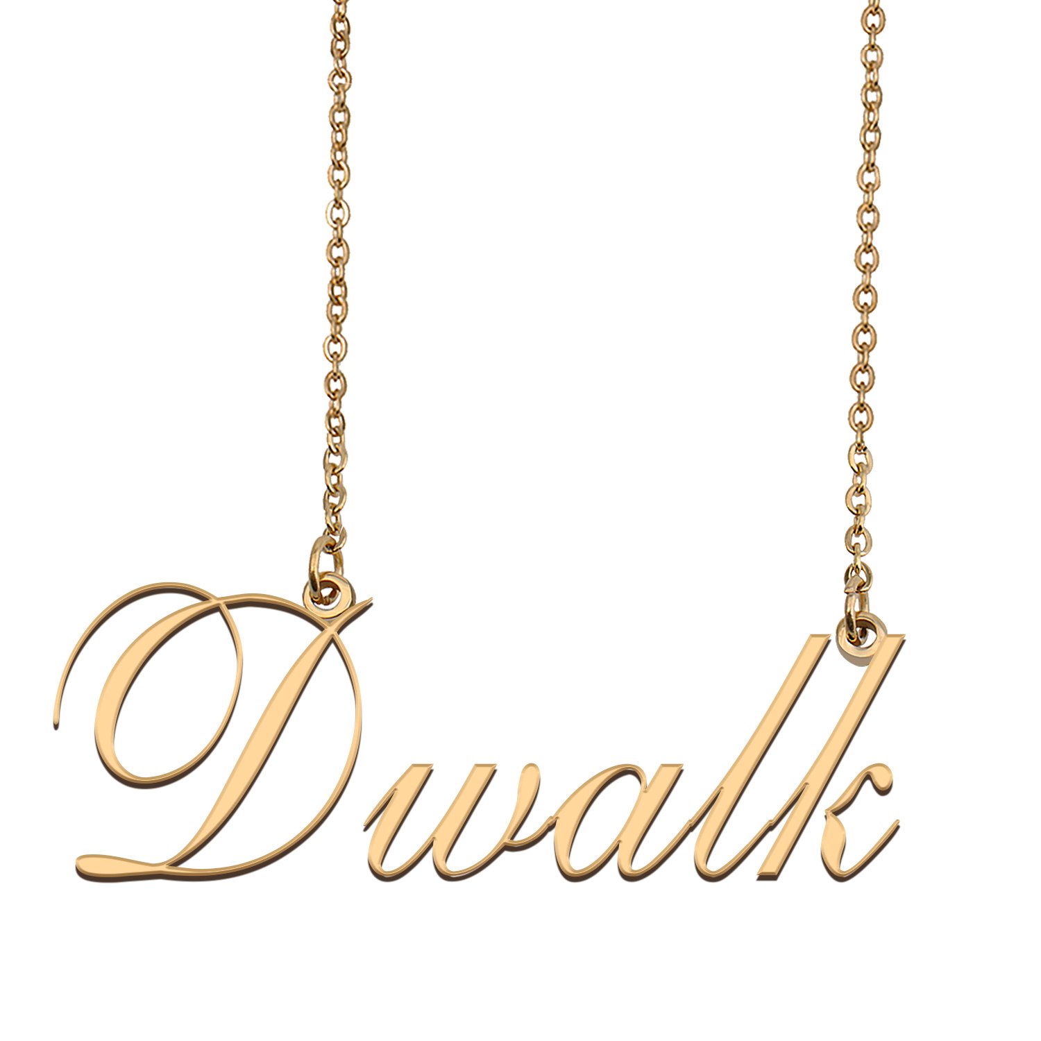 Customized Name Necklace 18K Gold Plated Jewelry Gift for Girlfriend for Her Kandi