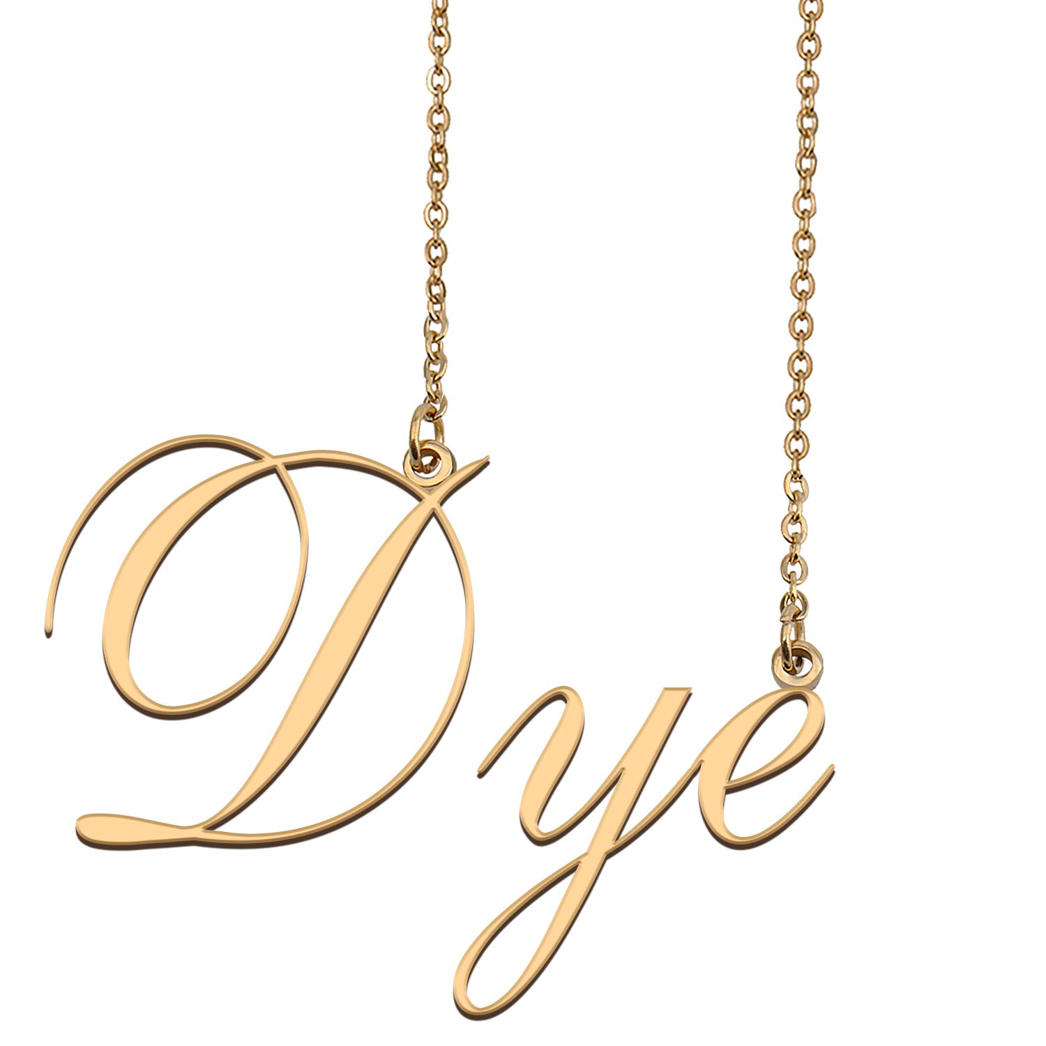 Customized Name Necklace 18K Gold Plated Jewelry Gift for Girlfriend for Her Kania