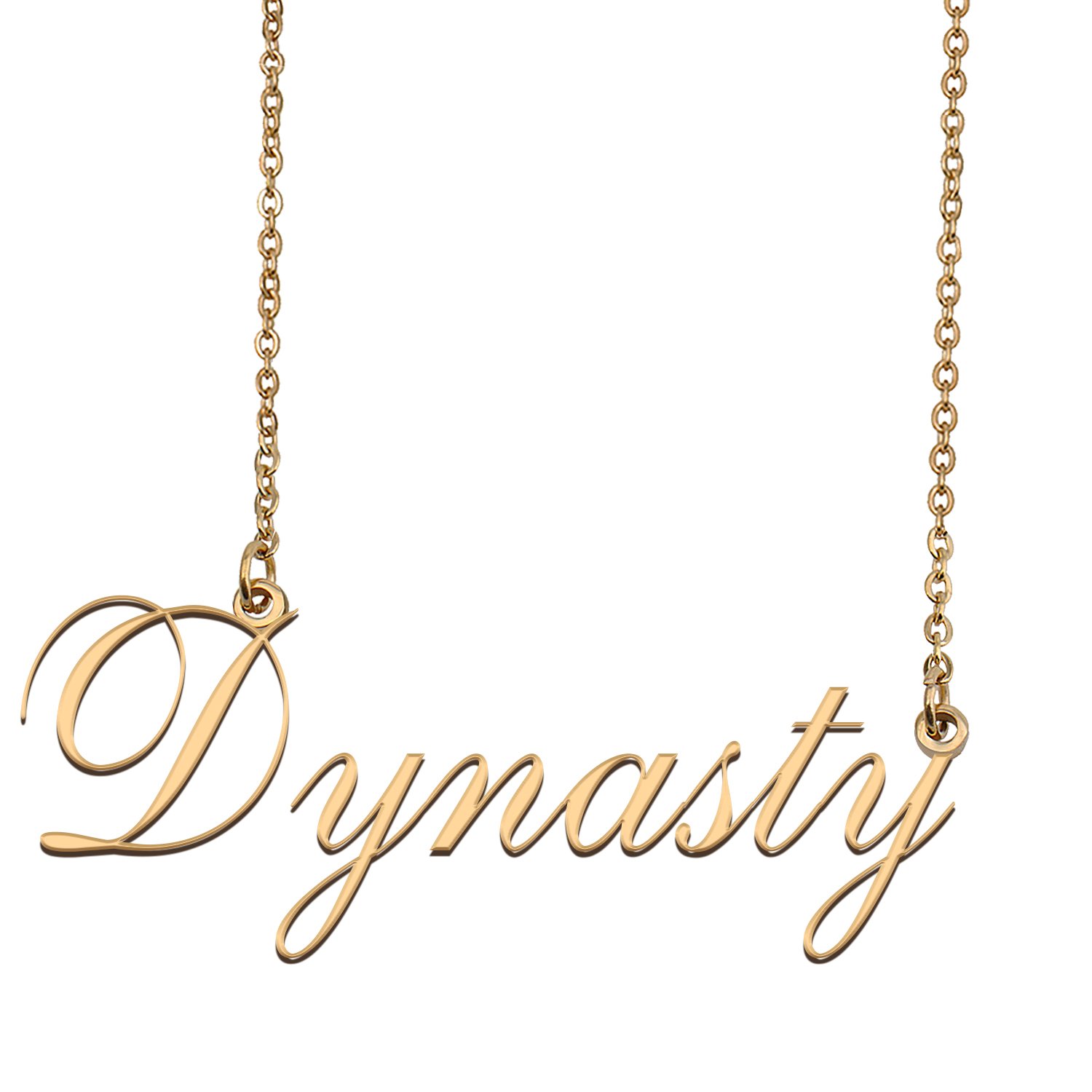Customized Name Necklace 18K Gold Plated Jewelry Gift for Girlfriend for Her Kanoelani