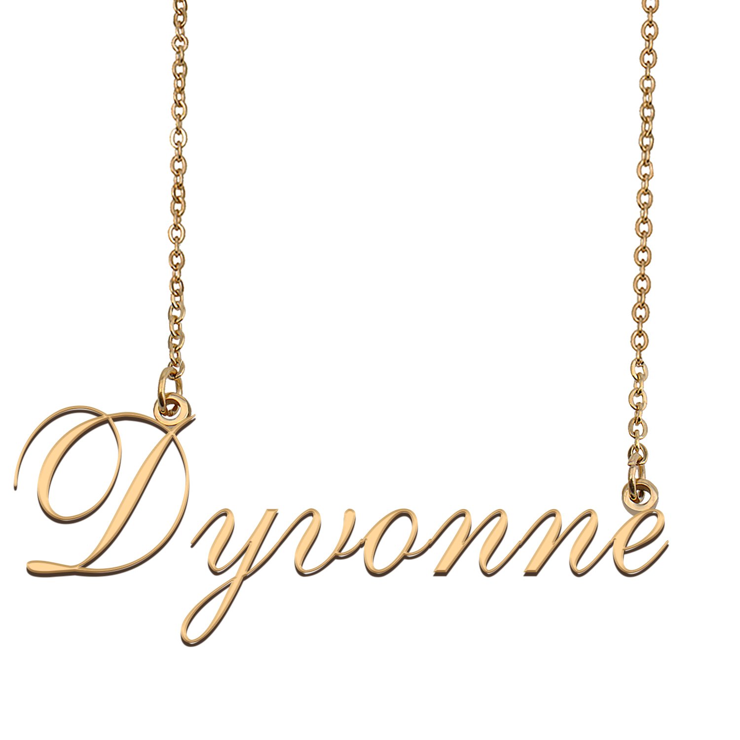 Customized Name Necklace 18K Gold Plated Jewelry Gift for Girlfriend for Her Kapone