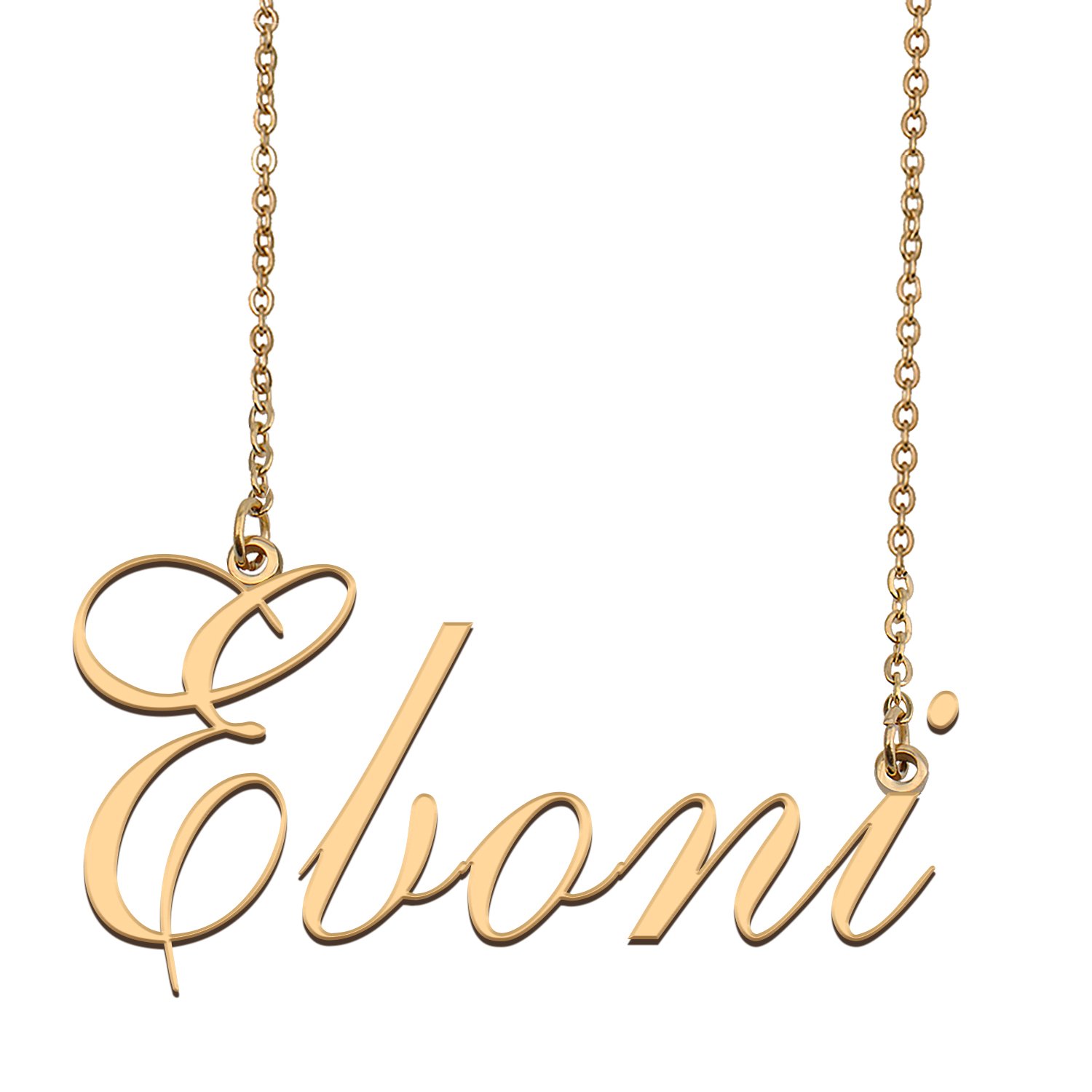 Customized Name Necklace 18K Gold Plated Jewelry Gift for Girlfriend for Her Karen