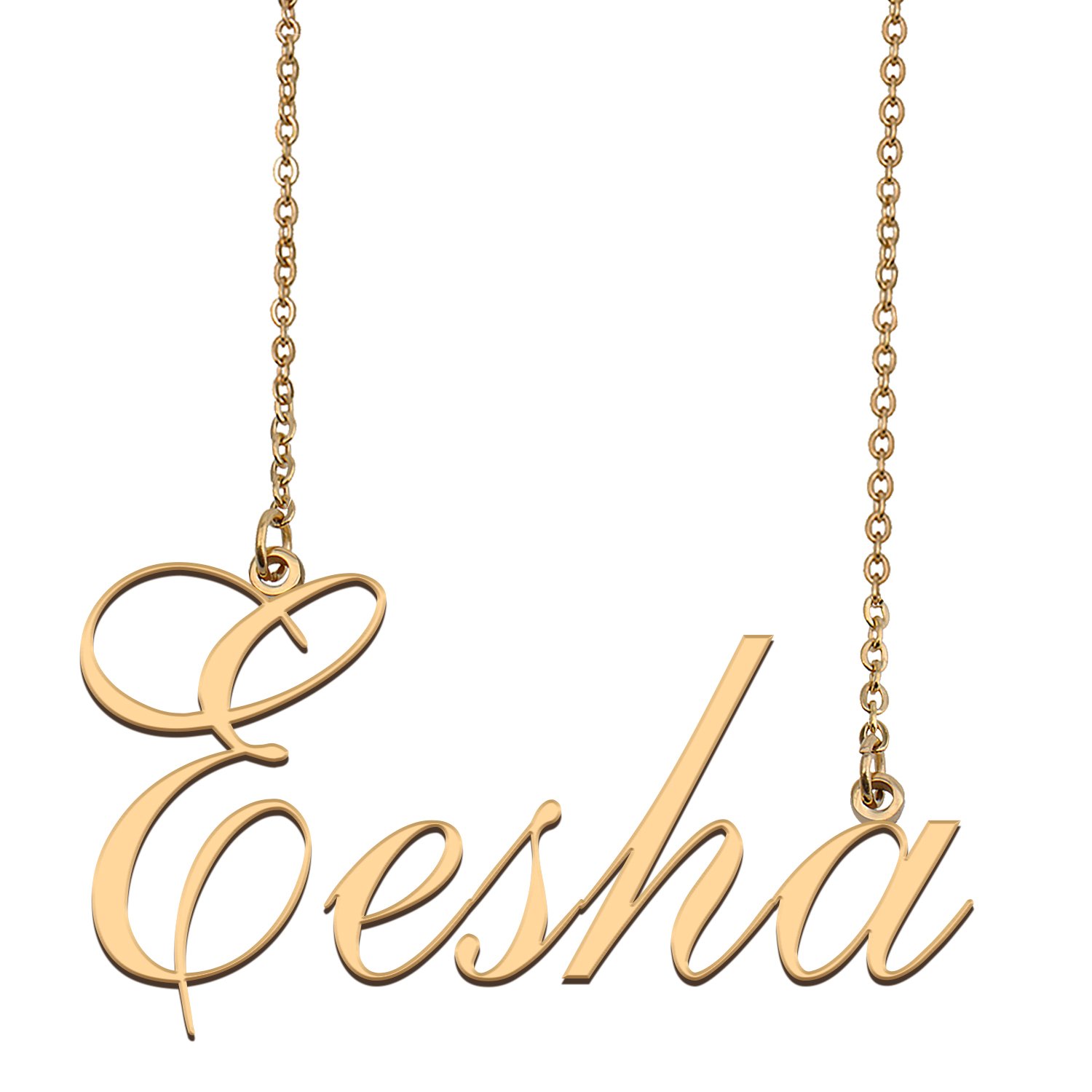 Customized Name Necklace 18K Gold Plated Jewelry Gift for Girlfriend for Her Karma
