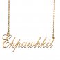 Customized Name Necklace 18K Gold Plated Jewelry Gift for Girlfriend for Her Karmin