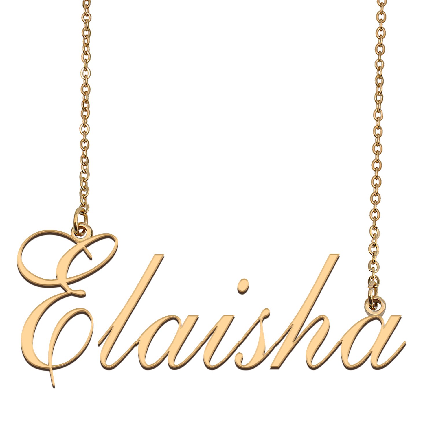 Customized Name Necklace 18K Gold Plated Jewelry Gift for Girlfriend for Her Karter