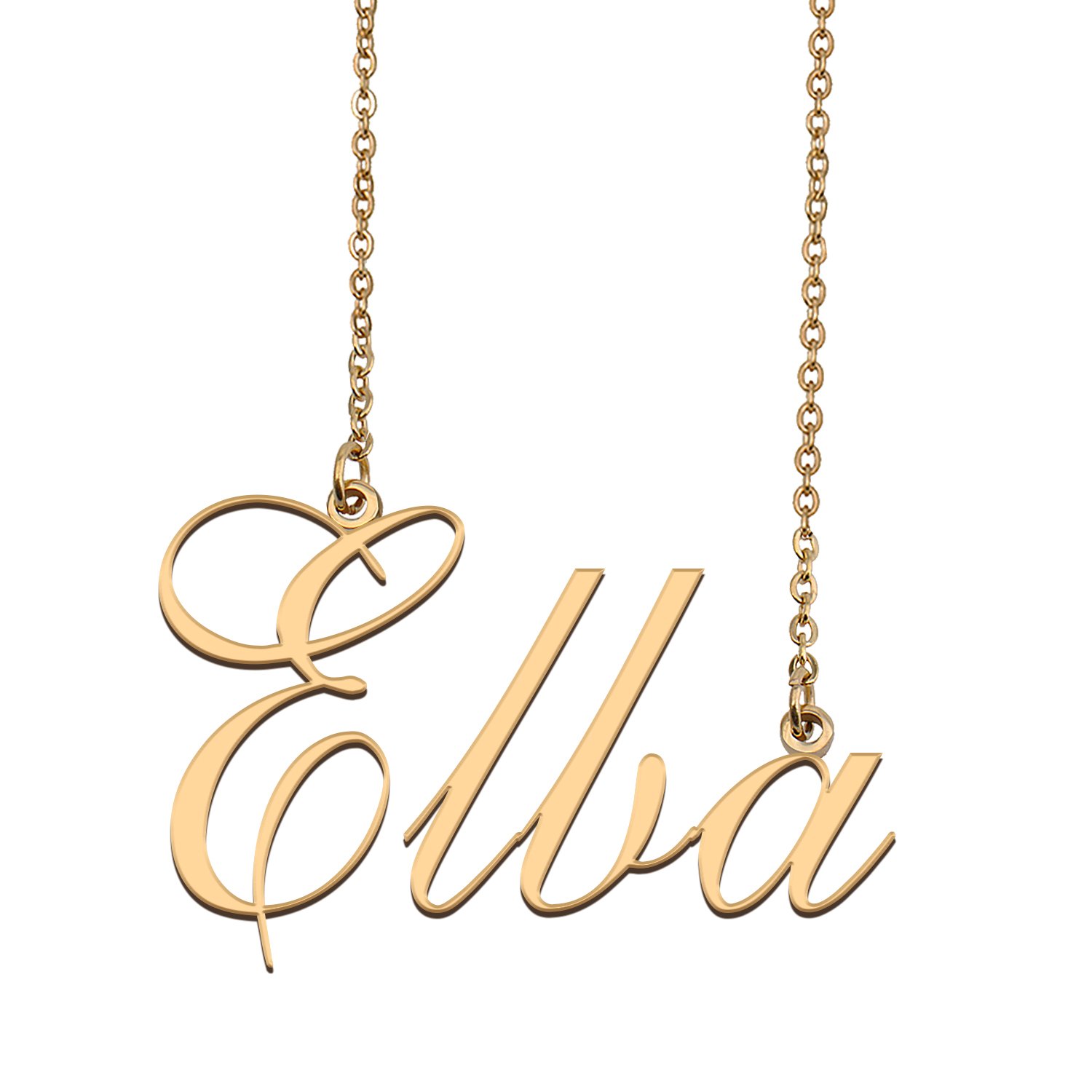 Customized Name Necklace 18K Gold Plated Jewelry Gift for Girlfriend for Her Kash