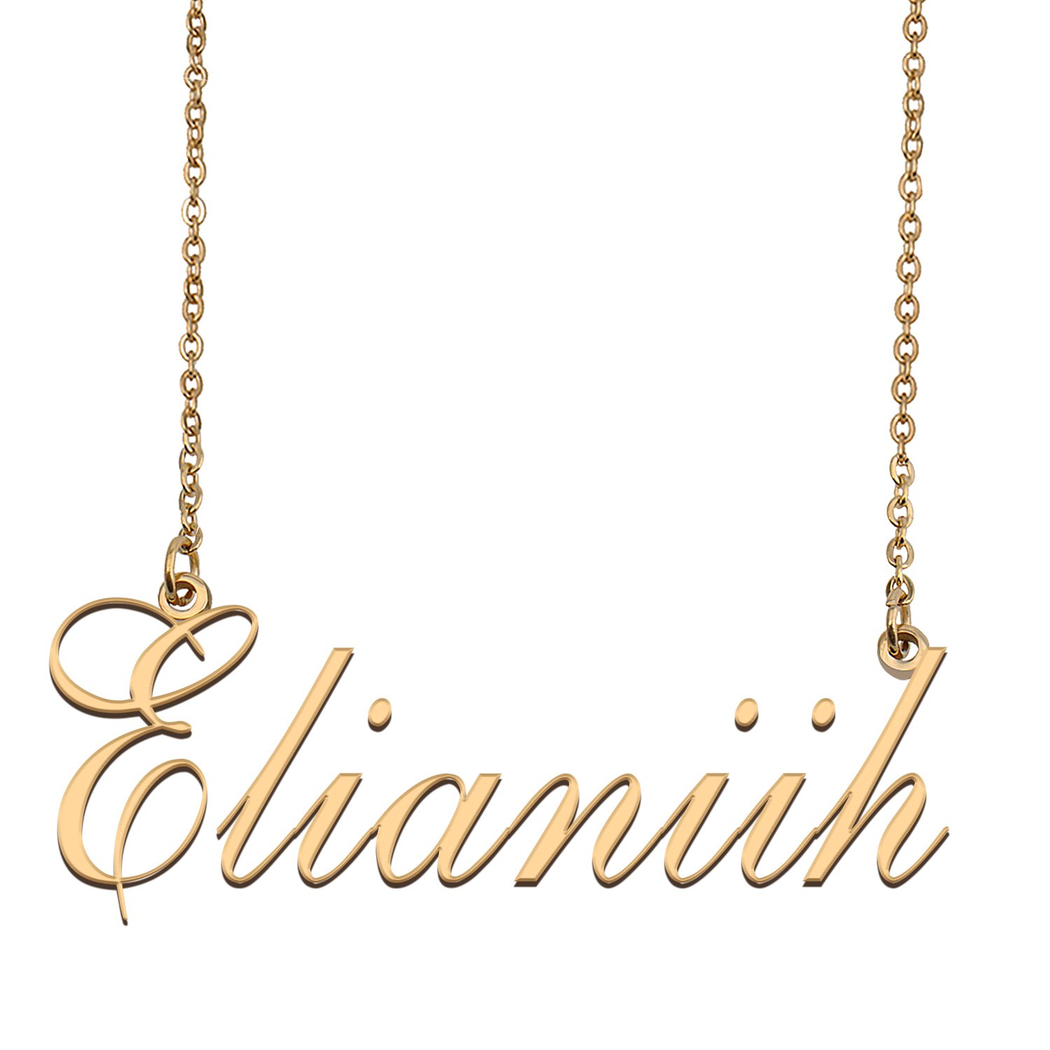 Customized Name Necklace 18K Gold Plated Jewelry Gift for Girlfriend for Her Katara