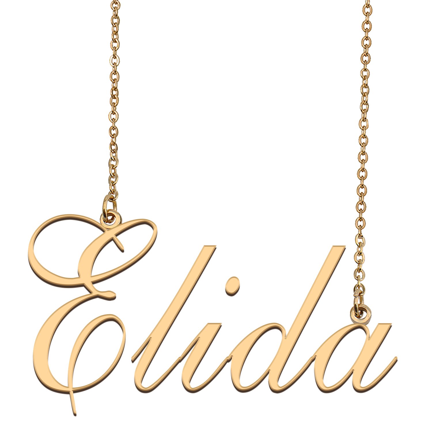 Customized Name Necklace 18K Gold Plated Jewelry Gift for Girlfriend for Her Kateisnt