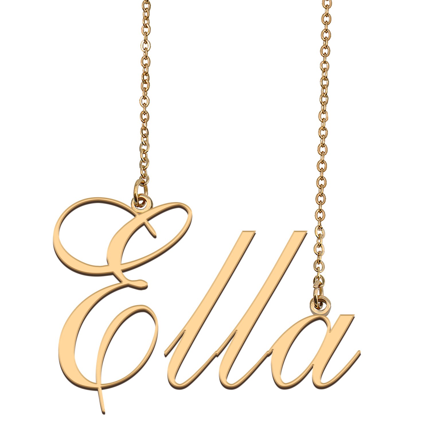 Customized Name Necklace 18K Gold Plated Jewelry Gift for Girlfriend for Her Kati