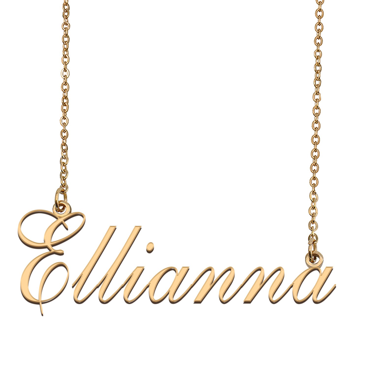Customized Name Necklace 18K Gold Plated Jewelry Gift for Girlfriend for Her Kato