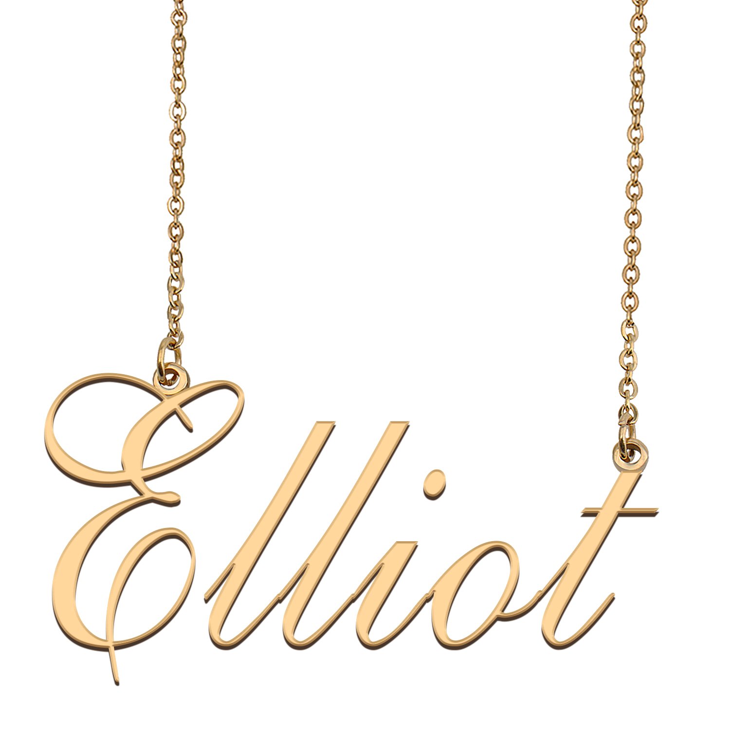 Customized Name Necklace 18K Gold Plated Jewelry Gift for Girlfriend for Her Katthew